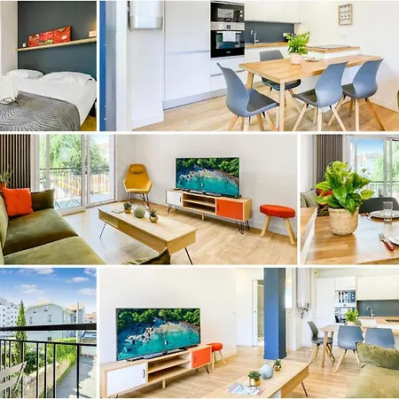 Apartment Homey Boa -hyper-centre- En Face De La Gare -balcon Prive